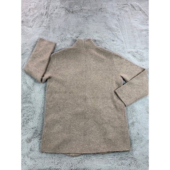 J. Crew Knit Cardigan Cocoon Sweater Blazer Tan Women S MerinoWool Winter Jacket - Picture 11 of 15